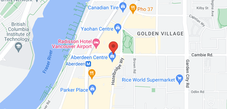 map of 519 8080 CAMBIE ROAD